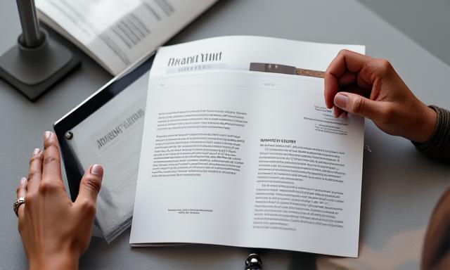 Person reviewing brand guidelines