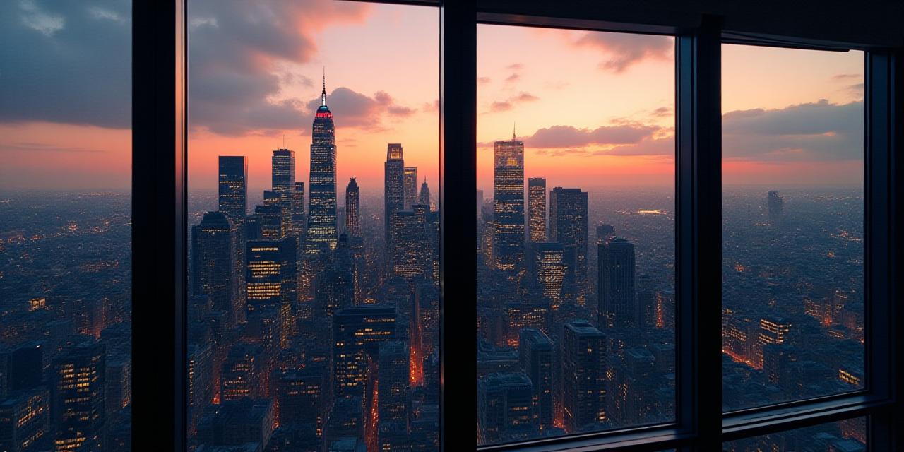 London financial district view